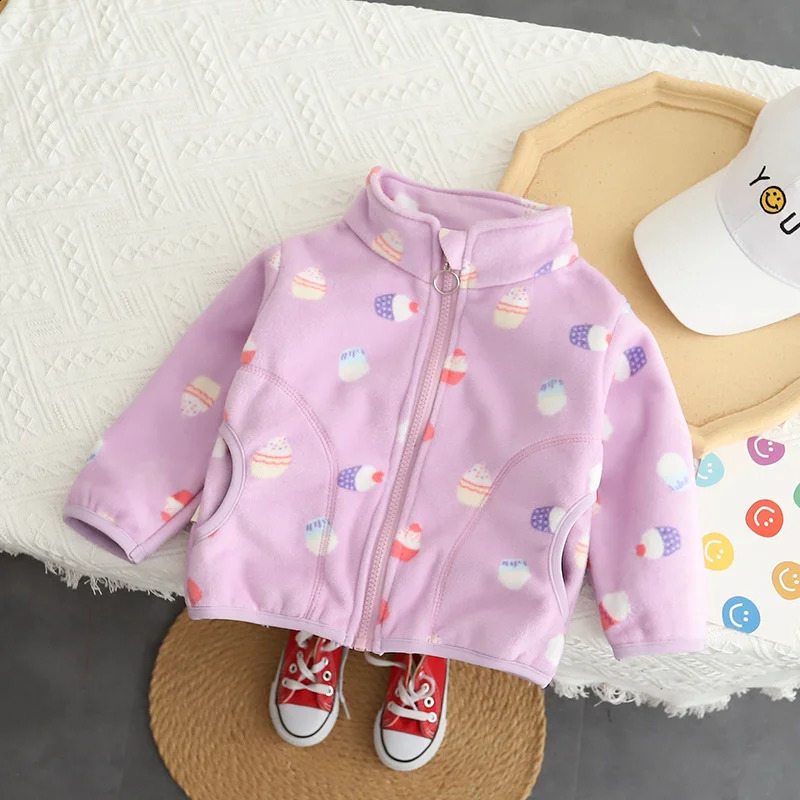 autumn winter childrens clothing baby jackets cute thick jackets for children fashionable casual clothing for young children baby sportswear 250214