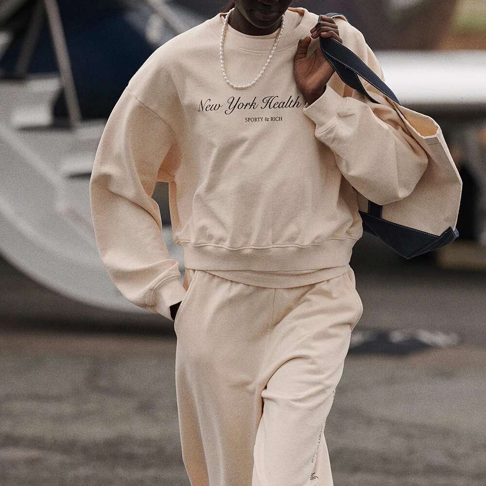 5W252 Letter Graphic Print Sweatshirt Women Long Sleeve Sporty Female Pullover Vintage Casual Short Style Lady Top