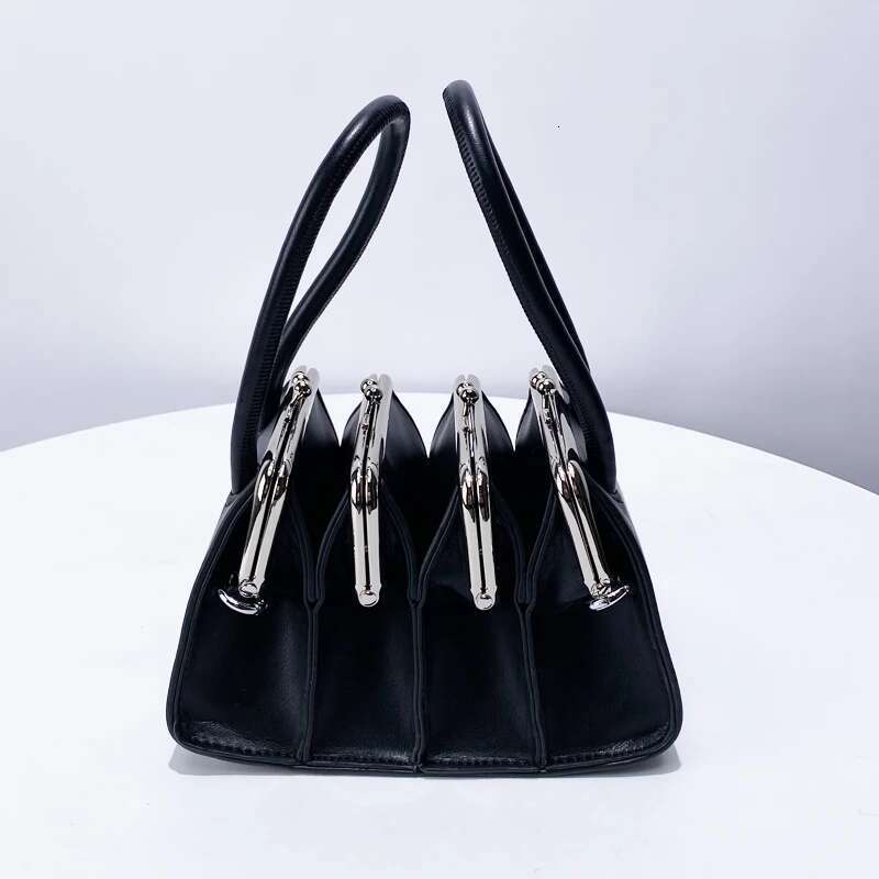 Mini Clip Bags For Women Designer Handbags And Purses 2024 New In Fashion Multi-Layer Accordion Black Shoulder Crossbod