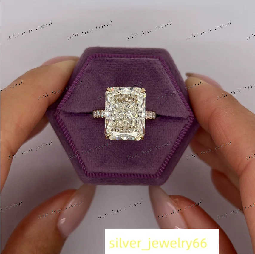 14K yellow Gold Radiant Cut Lab Grown Diamond Engagement Ring 1- 5ct CVD diamond ring Lab Diamond Engagement Ring Halo Ring IGI