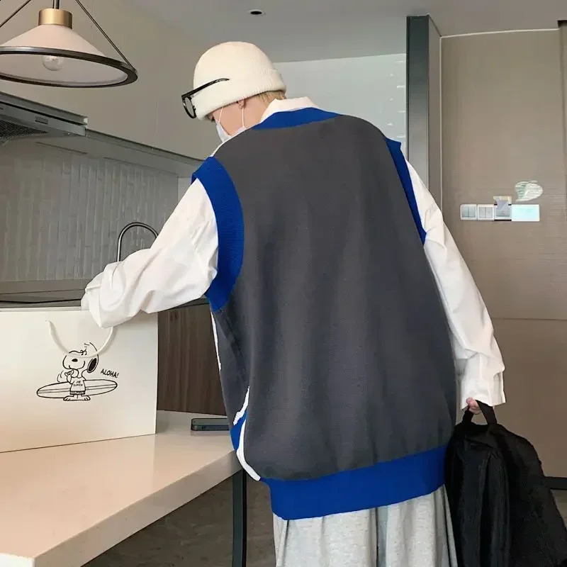 Mens outerwear mens clothing mens clothing mens clothing autumn and winter sleeveless elegant knitted vest 250210