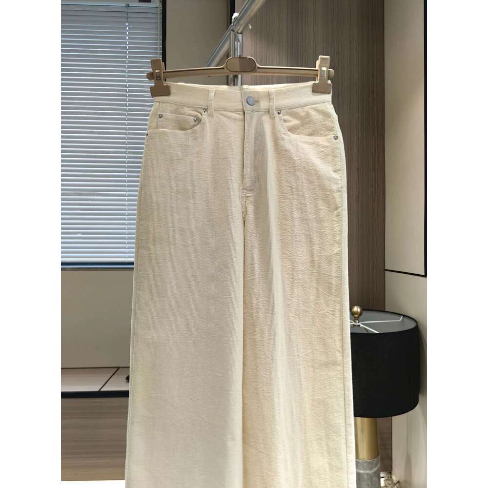 24 Autumn And Winter New Women's Casual Corduroy Trousers Lean Straight Pants
