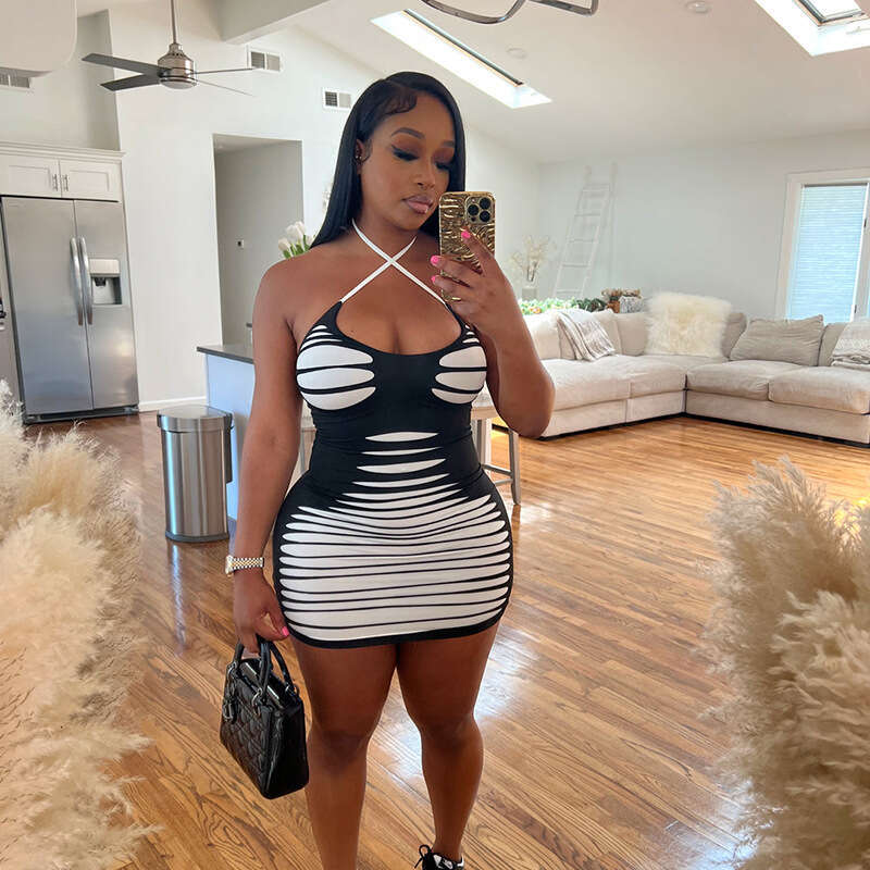 European and American Women's Sexy Hot Girl Summer Strap Style Colorful Printed Lace Wrap Hip Skirt for Women 2025 New Casual Versatile Fashion C