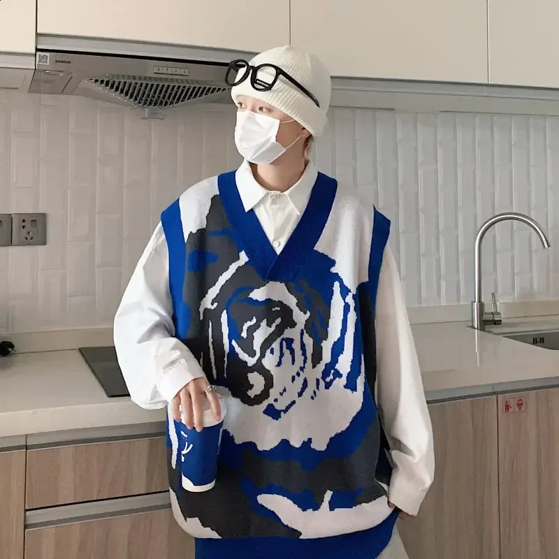 Mens outerwear mens clothing mens clothing mens clothing autumn and winter sleeveless elegant knitted vest 250210