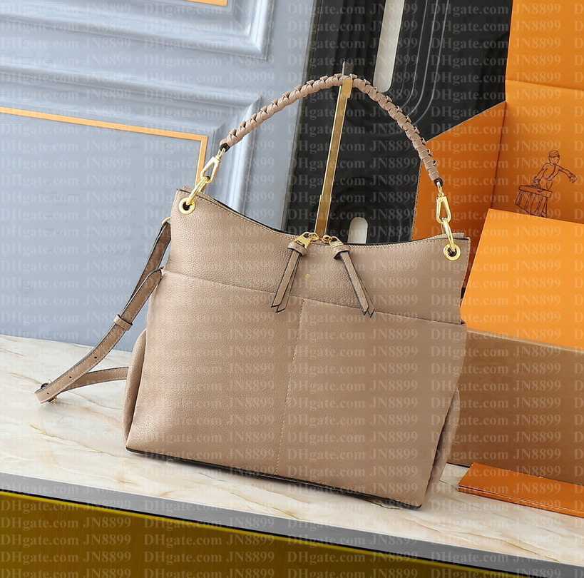 Genuine Leather designer bag Womens Maida Hobo Bags Shoulder Bags Crossbody Bag Embossing leather totes bag Handbags adjustable straps tote bag wallets backpack