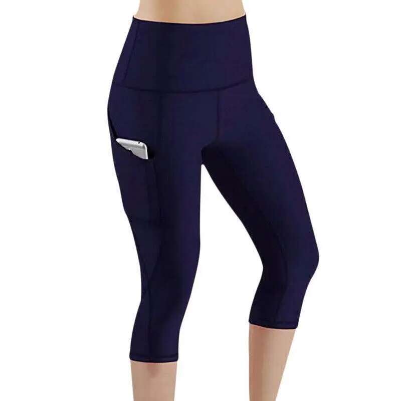 High Waist Seamless Sport Women Crop Yoga Pants Elastic S Gym Workout Leggings Girls Fiess Running Tights