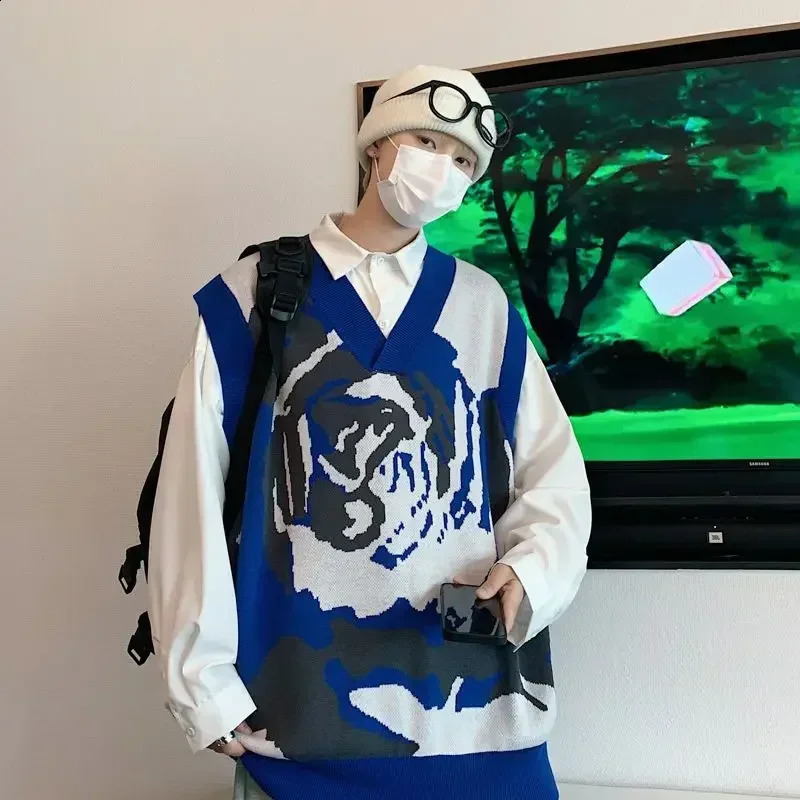 Mens outerwear mens clothing mens clothing mens clothing autumn and winter sleeveless elegant knitted vest 250210