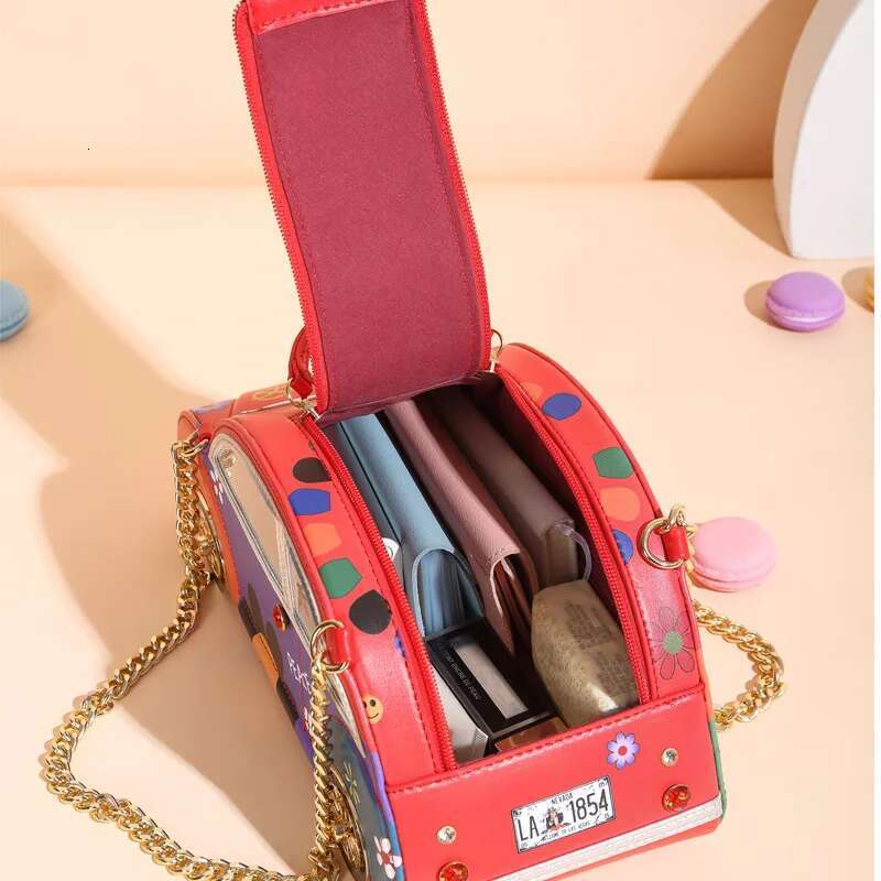 Vintage Car Style Bag Purses And Handbags For Women Ing Color Chain Shoulder Bags Party Clutch Female Designer Brand Totes