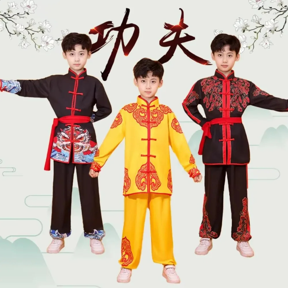 Chinese Kung Fu Uniform Boys Performance Martial Arts Set Mens Tai Chi Set Mens Martial Arts Set Mens Clothing 250214