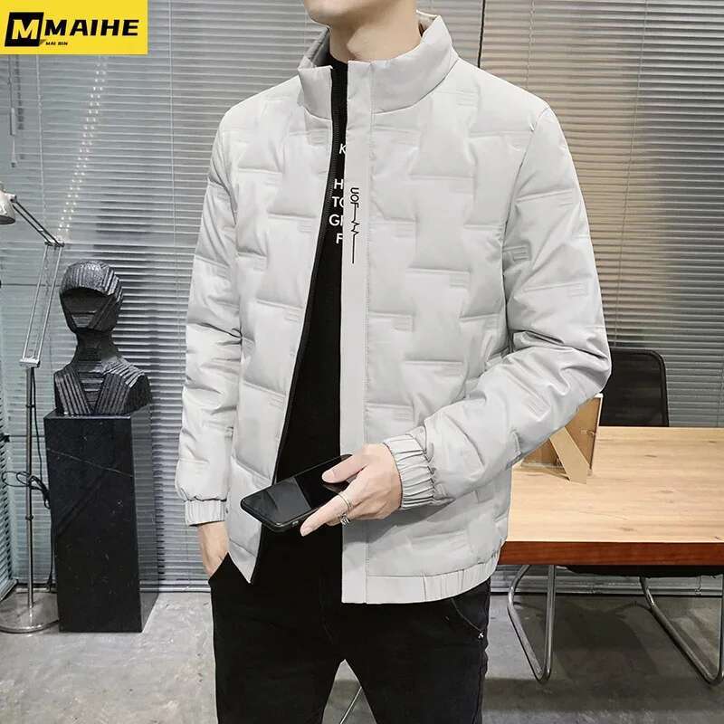Plus Size M-8XL 2021 Autumn Winter Men's New 80% White Duck Down Jackets Slim Fit Top Warm Coats Outwear Windproof Parkas Coat