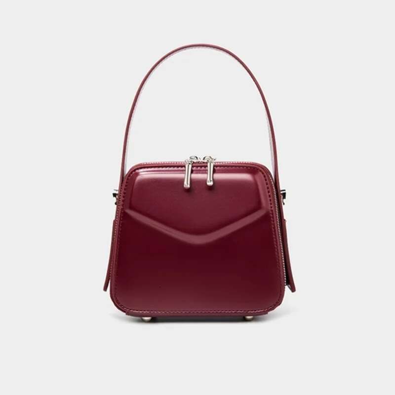 Hifashion Cow Genuine Leather Box Small Tote Handbags For Women 2025 Trend Designer High Quality Ladies Shoulder Crossbody Bags