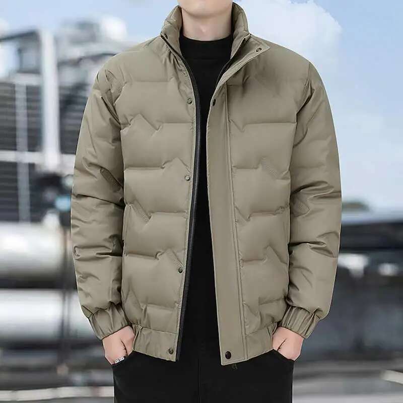 Winter New Lightweight Loose Plush Warm 90%White Duck Windproof Down Jacket Men Casual Coat Male