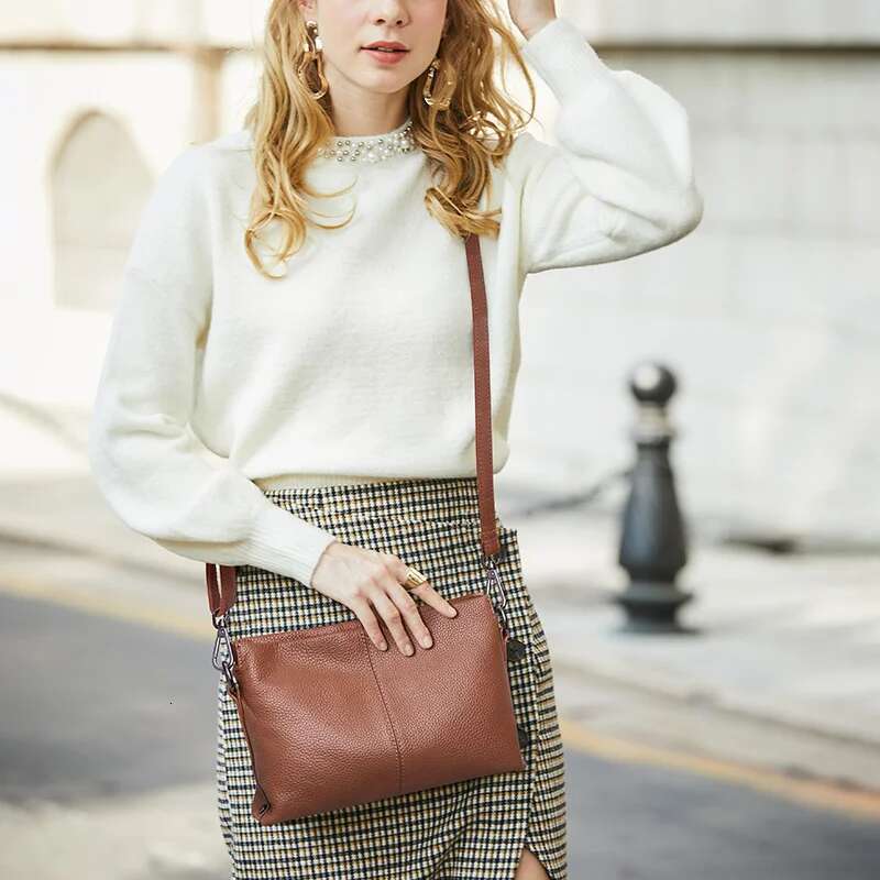 Genuine Women's Shoulder Bags For Women 2021 Fashion Ladies Crossbody Bag Female Cow Leather Flap Handbags