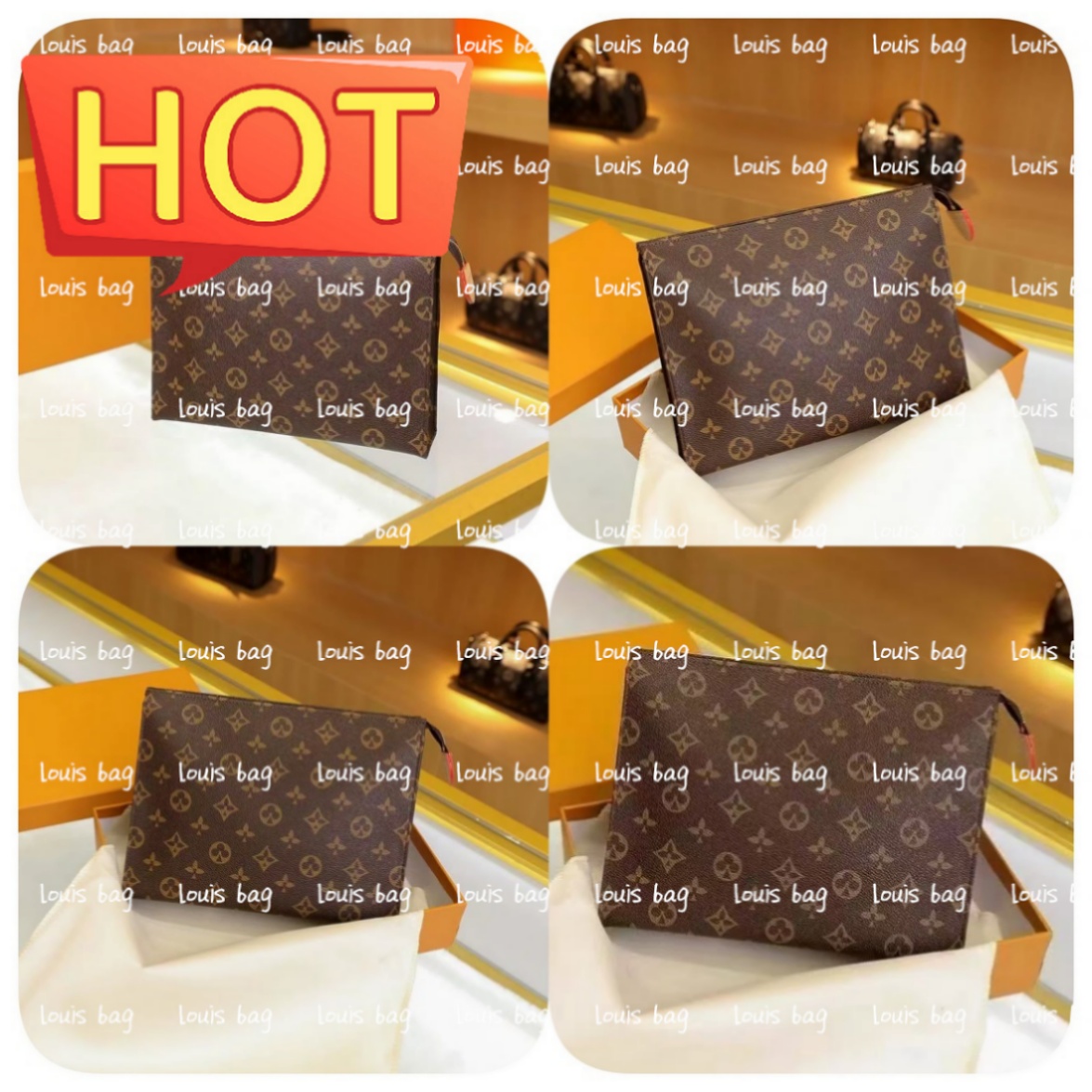 High Quality Designer bags womens Travel Toiletry Pouch 26 cm toiletry bag Purse Crossbody Bags Makeup bags Clutch bag men Waterproof wash bag Cosmetic Bags Cases