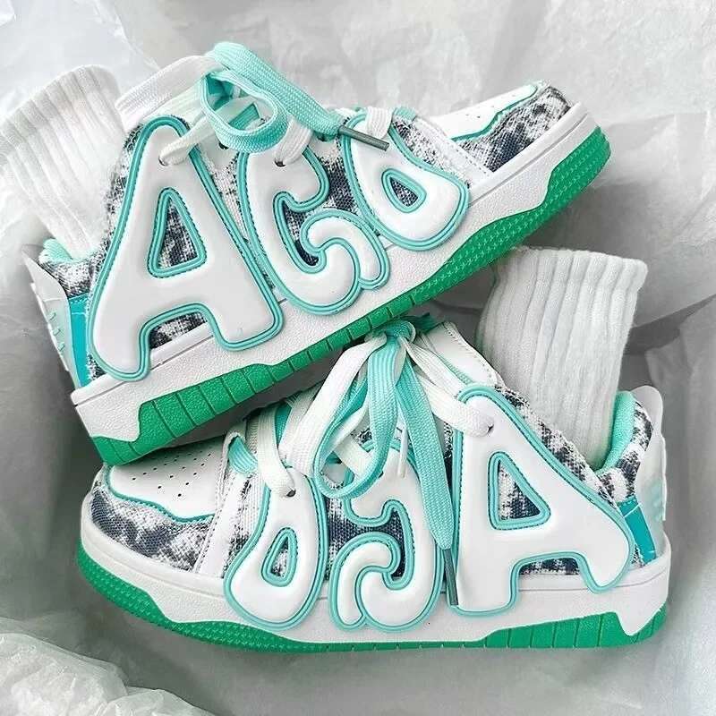 Women for Men Tennis Retro Star Y2K Punk Hip Hop Skateboard Fashion Male Sneakers Couple Out door Casual Sp