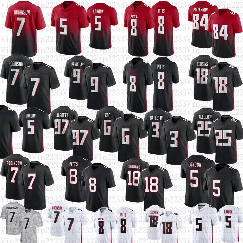 9 Michael Penix Jr Kirk Cousins 7 Bijan Robinson Football Jersey 5 Drake London 6 Younghoe Koo Darnell Mooney AJ Terrell Michael Vick Tyler Allgeier