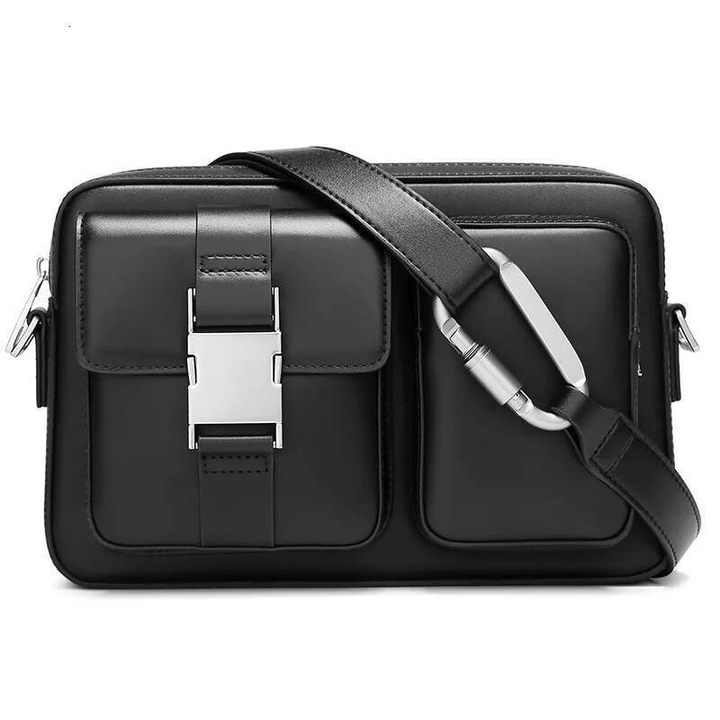 Solid Color Functional Crossbody Bag Multifunctional Messenger Unisex Trendy Casual Shoulder Bag