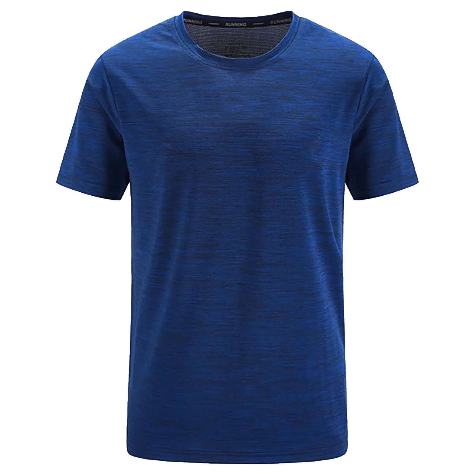 2025 New Solid Color Summer Casual Round Neck Short Sleeved Designer T-shirt For Men Lightweight Outdoor Quick Drying Breathable Green Camisas Men