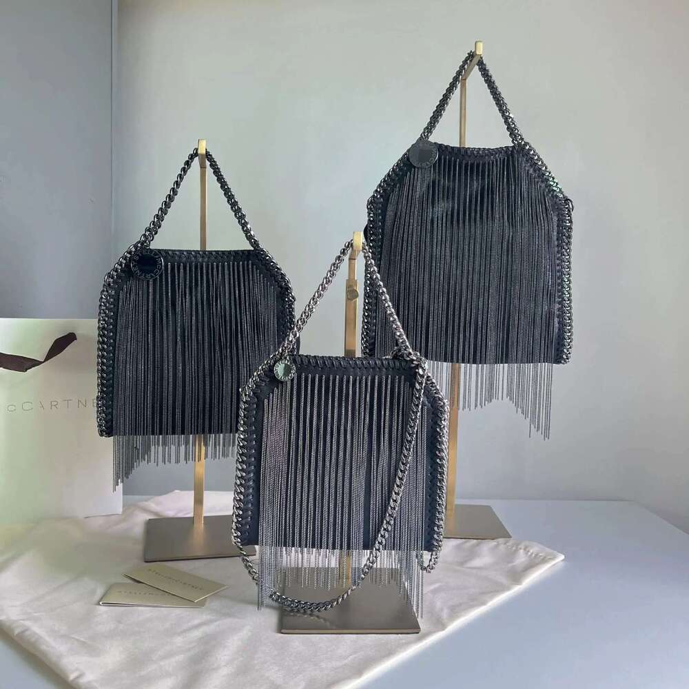 Fashionable European American Style Guangzhou Women's Crossbody Bag Stella Trendy Chain Handbag Simple Design Fringed Handbags