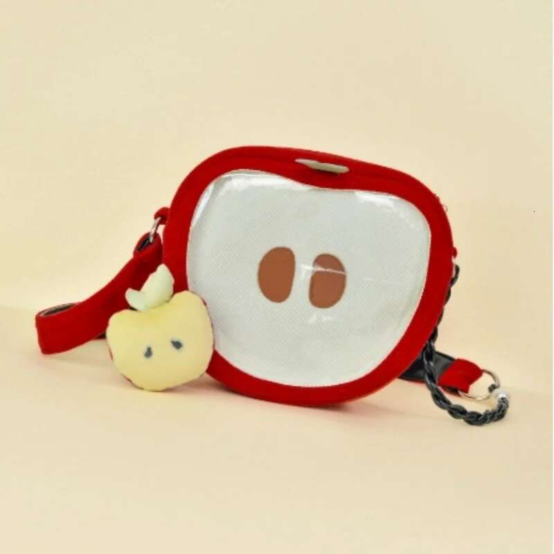 Original 2025 Fashionable Special Apple Pain Plush Bag Crossbody Baby Autumn Winter New Year Red Western Style