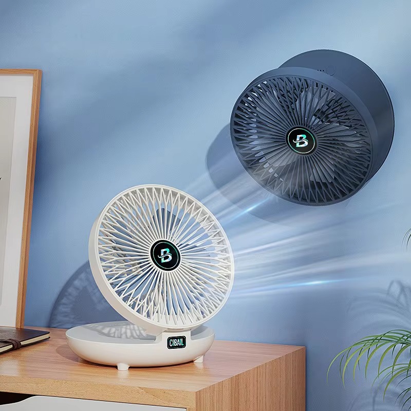 Portable Ventilation Air Multifunctional Folding Fan Mini Desktop Usb Fan Wall-mounted Foldable Table Model Fan