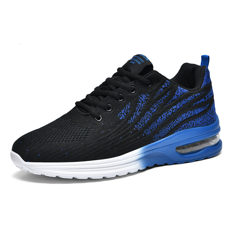 Super Sized Men's Designer Fly Woven Mesh Breathable Running Shoes For Spring And Summer 2025 Low Top Air Cushion Soft Sole Fashionable Casual Sp