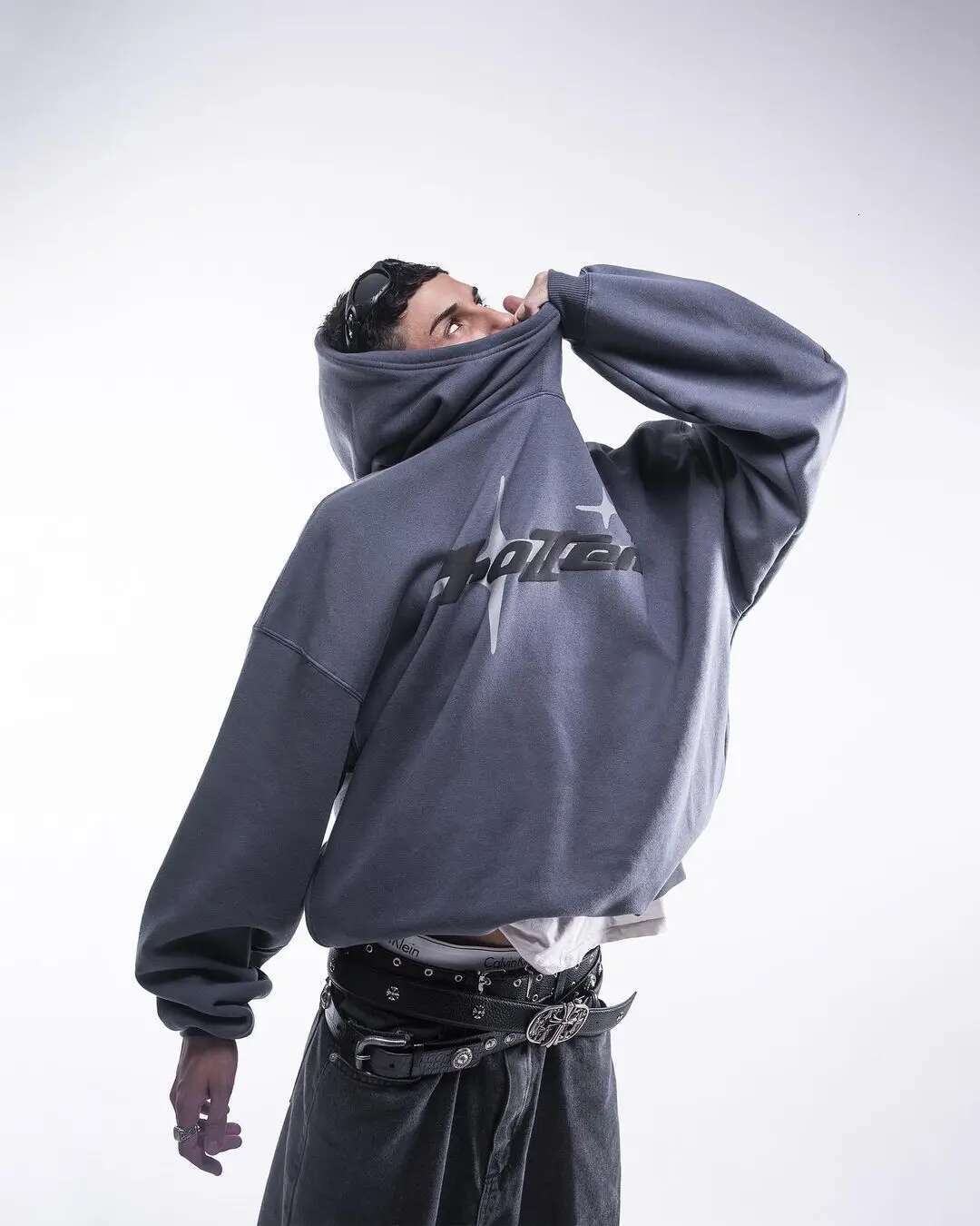 Retro Gothic Hoodie New American High Street TrendY2k Haruku Men Loose and Casual Sweatshirt demon slayer