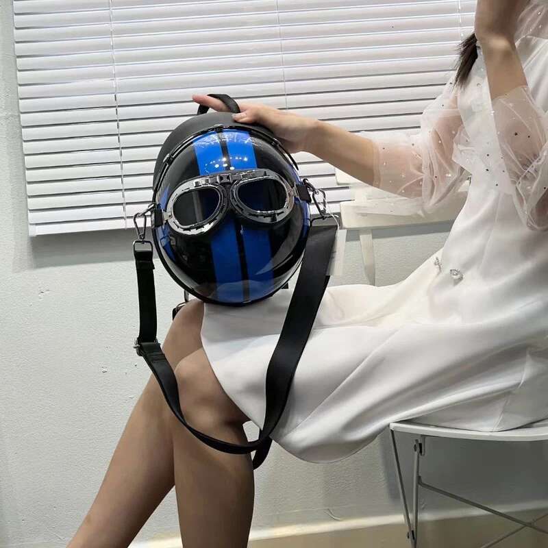 Personalized Helmet Design Women Shoulder Creative Hiphop Backpacks Funny Chic Crossbody Bags Y2k Travel Back Packs For Gir