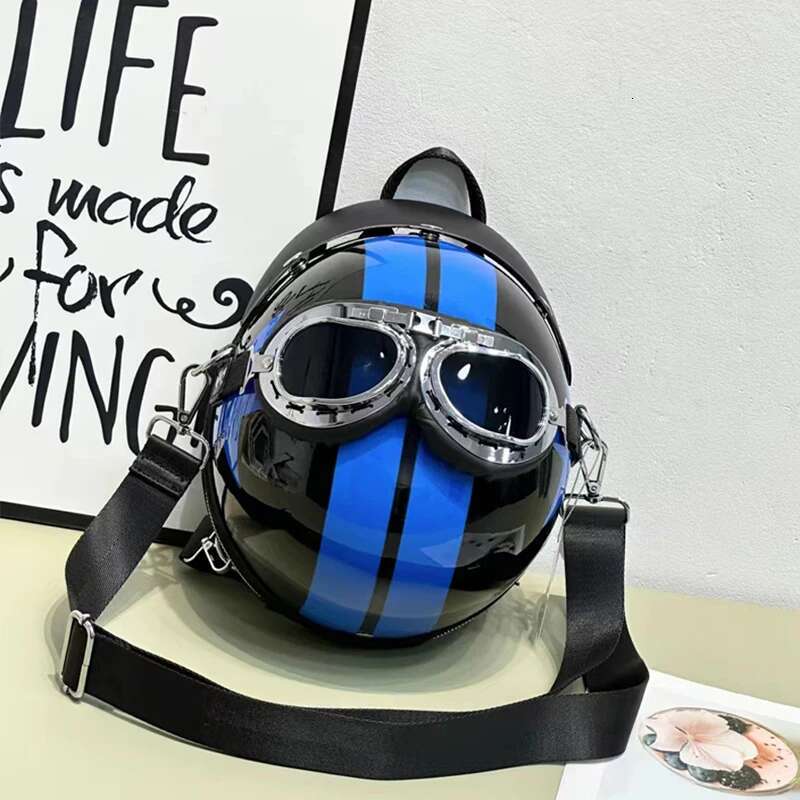 Personalized Helmet Design Women Shoulder Creative Hiphop Backpacks Funny Chic Crossbody Bags Y2k Travel Back Packs For Gir