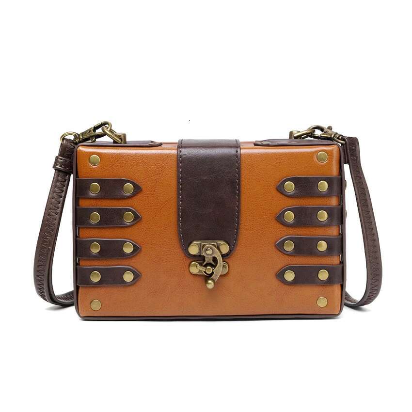 Retro Gothic Ita Women's Inced Cute Shoulder Anime Mini Lolita Wallet Purse Steampunk Briefcase Bag PU Leather Handbags