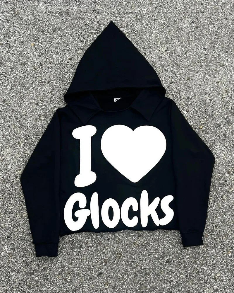 Europe and America autumn letter print hoodie men Y2k lapel pullover street wear trend fashion oversized sweatshirt 250214