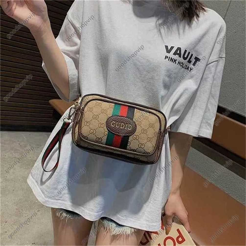 Top designer purses Bag New Crossbody Womens Red Summer Canvas Tide Korean Versatile Chest Camera Small Square Special price direct sales