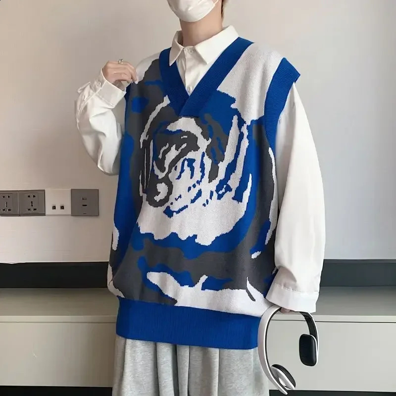 Mens outerwear mens clothing mens clothing mens clothing autumn and winter sleeveless elegant knitted vest 250210