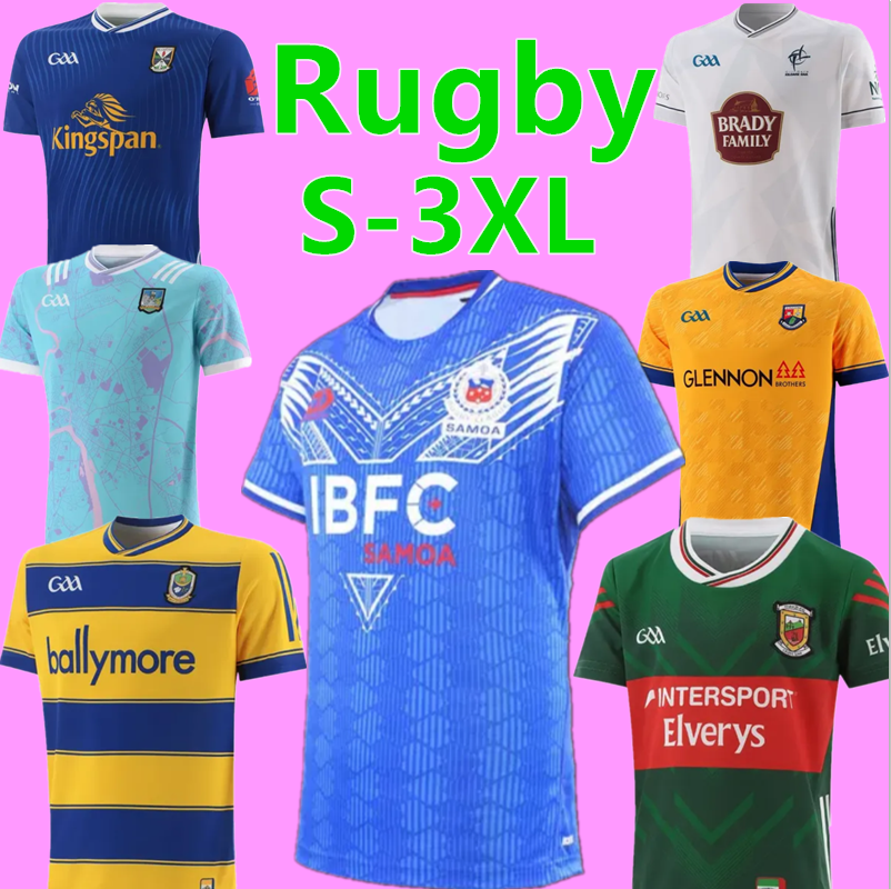 3XL 2025 GAA Rugby jerseys Louth Antrim Laois 24 25 Longford Cork Dublin Alternative Meath Kildare Rosco Uniforms Men kids kit Football Shirt 16-3xl
