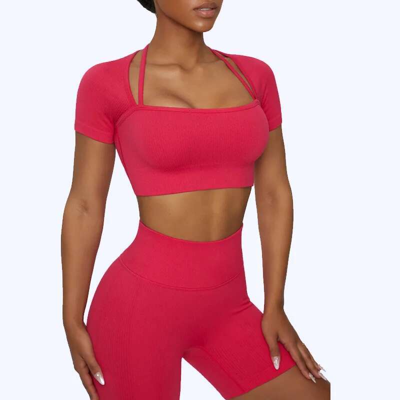 Seamless Yoga Set For Women, Workout Shirts, Pants, Bra Gym Suits, Fiess Shorts, High Waist Running Leggings, Sport Sets