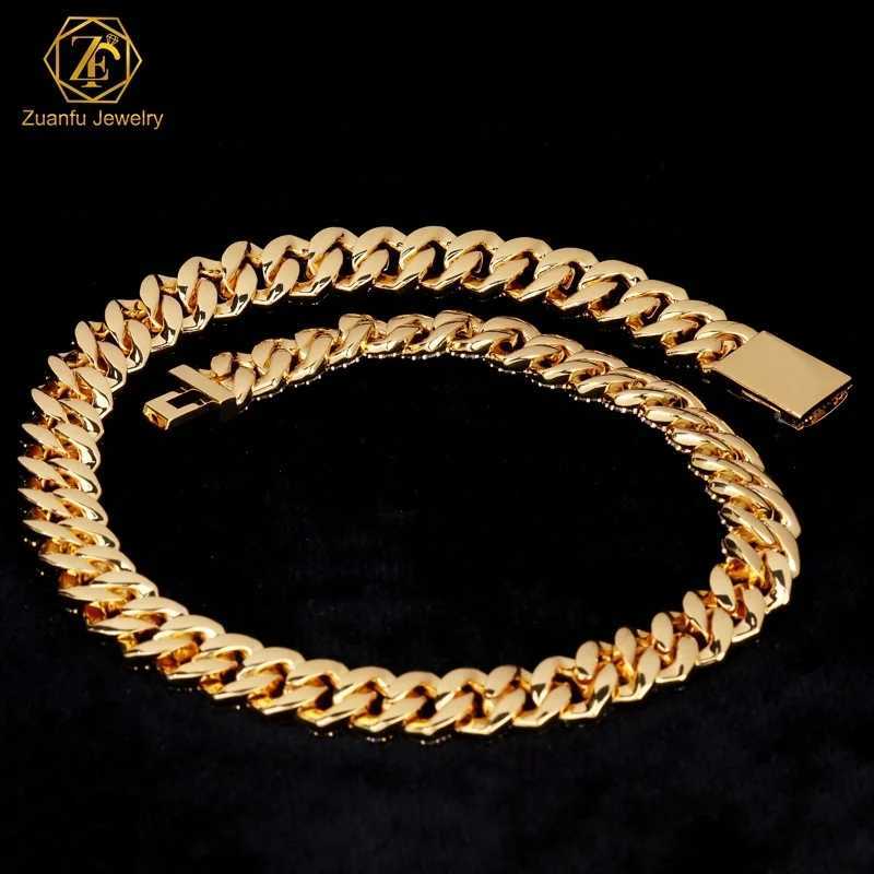 Ready to Ship 14mm 16mm 18mm 20mm Vvs Moissanite Big Hip Hop Mens Rapper Diamond Chain Necklace 2 Row Cuban Link Chain