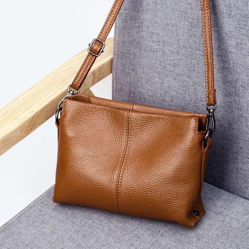 Genuine Women's Shoulder Bags For Women 2021 Fashion Ladies Crossbody Bag Female Cow Leather Flap Handbags
