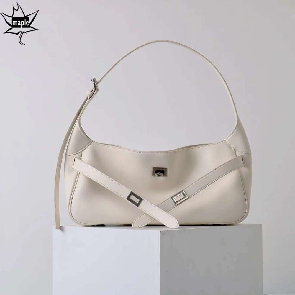 2025 New Ins Chic Design Stylish Black Tote Large Capacity Nappa Cow Leather Women Single Shoulder Bag High-End Ladies Handbag