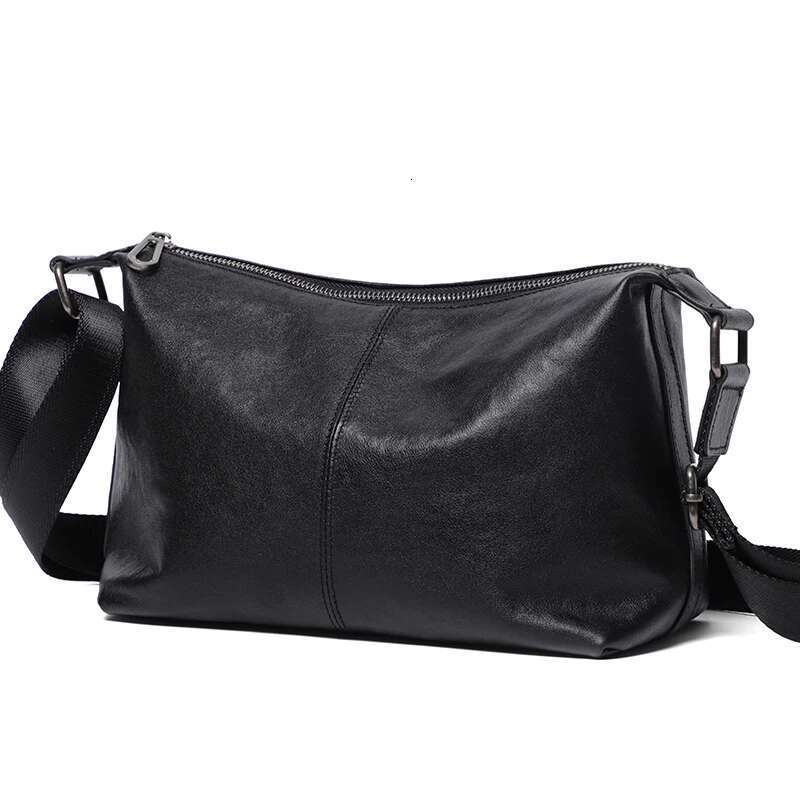 Real Bags Small Shoulder Genuine Messenger Business Casual Cossbody Men's Bag Leather