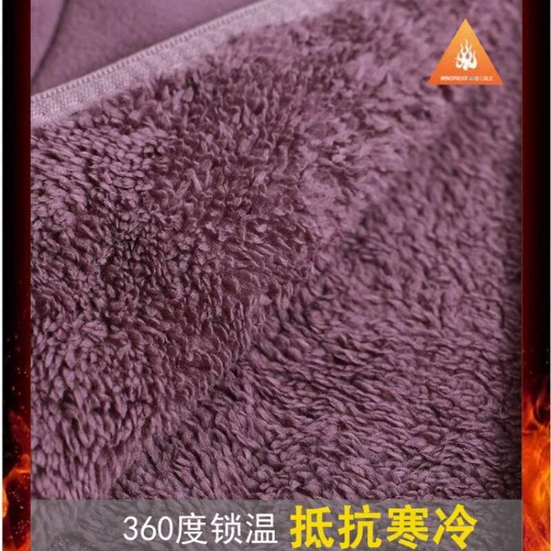 Autumn Winter Polar Warm Coat Women Outdoor Sports Snowflake Fleece Jacket Printing Loose Thickened Stand Collar Cardigan