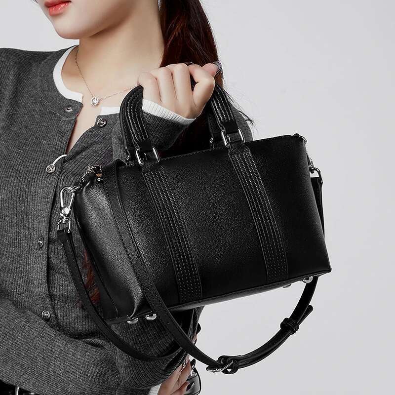 Burminsa Vintage Genuine Leather Pillow Small Shoulder Crossbody Bags For Women 2025 Trend Designer Tote Purses Ladies Handbags