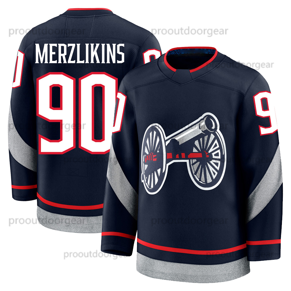 2025 Stadium Series Hockey Jersey Werenski Merzlikins Fantilli Ice Hockey Jerseys Any Name Number Mens Womens Youth