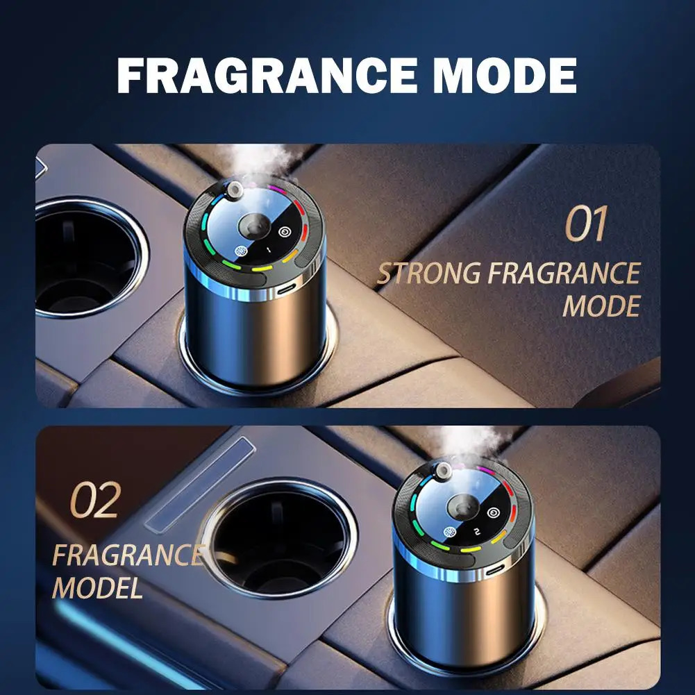 Long-Lasting Car Diffuser Humidifier With 5 Modes Aroma Diffusers For Car Home Office Bedroom - Car Odor Eliminato 250214
