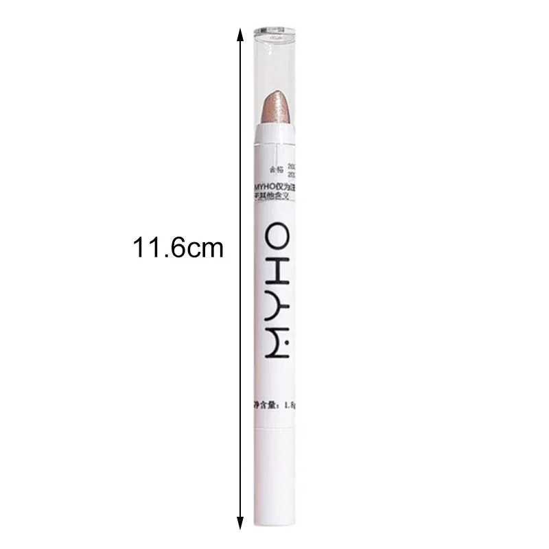 Matte Eyeshadow Stick White Eyeliner Shimmer Silver Highlighter Lying Silkworm Pen Monochrome Brightening Eye Shadow PenW250217