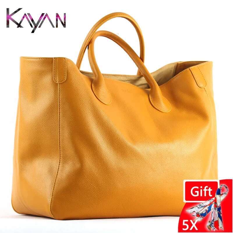New Super Large Women Tote Cow Leather Star Style Female Shoulder Hot In Shopping Summer Beach Bag