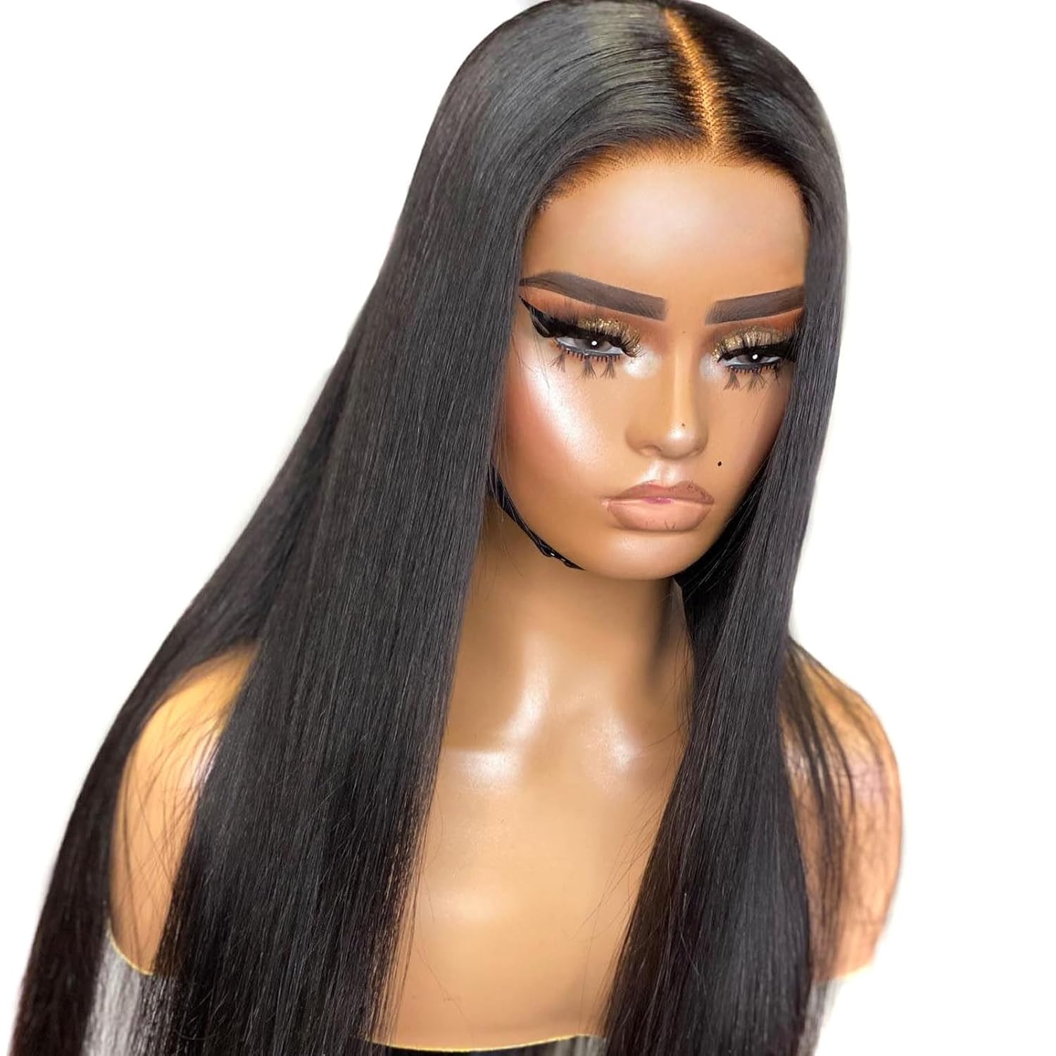 Full Lace Wigs Human Hair Wig For Women Brazilian Straight HD Lace Frontal Wig pre plucked silk straight Glueless Wig Diva25