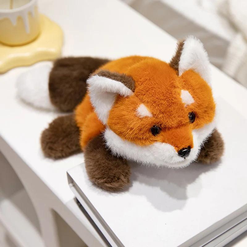 30-60cm Kawaii Fox Plush Toy Cartoon Stuffed Animal Cute Soft Cute Baby Plush Doll Lie Prone Toy Girl Gift Decoration 250217