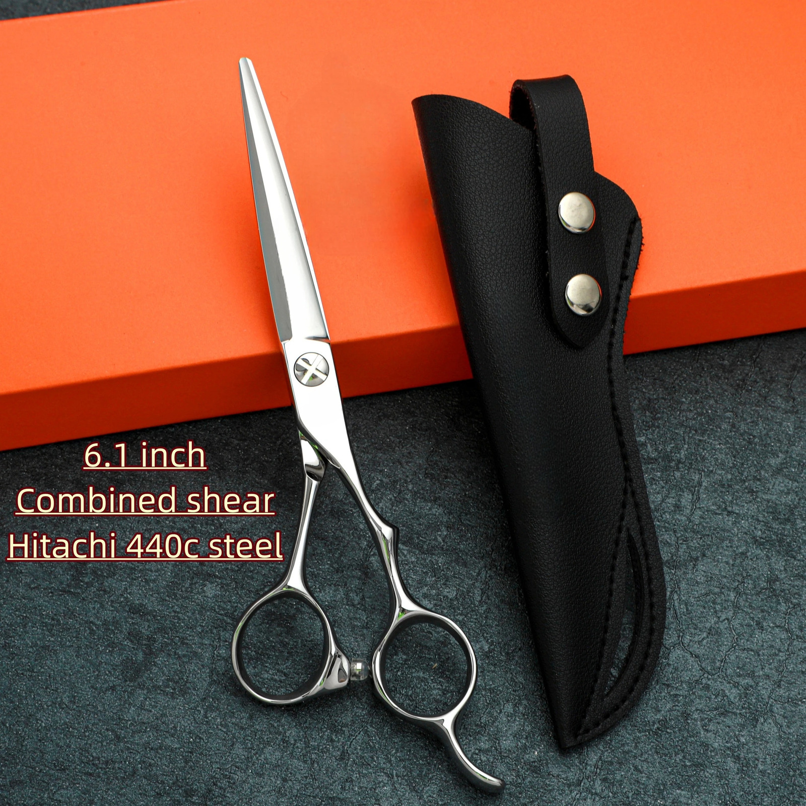 Professional hairdressing scissors Hair cutting machine 440C steel 606568 inches Barbershop hair tools 250108