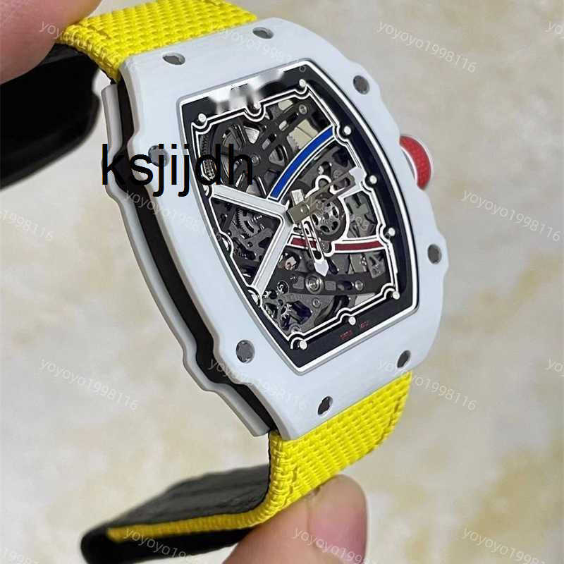 Black 6702 Luxury French Watches and Men White Carbon Fiber Mechanical Ultra-light Thin Automatic Watch Crma7 Movement Qtcjgoods