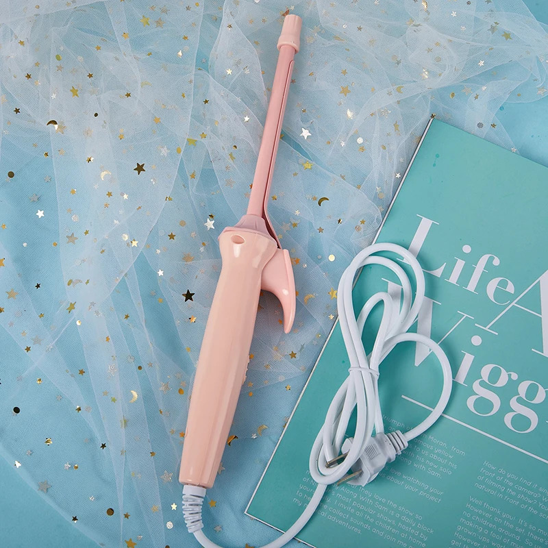 9mm Electric Hair Curler Ceramic Coating Curling Iron Unisex Curling Wand Mini Household Hair Styling Roller Waver 20W 250214